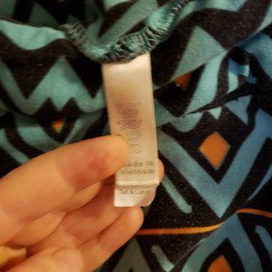 Teal triangle themed TC Lularoe Leggings